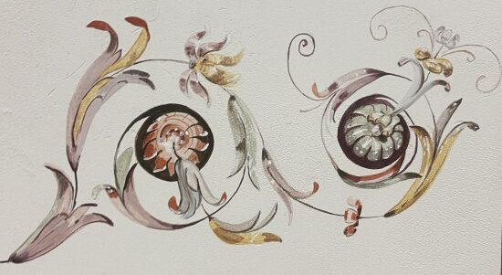 Grotesque tempera sur BA13 70 x 30