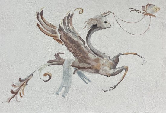 Glyphon tempera et caséine sur BA13 40 x20