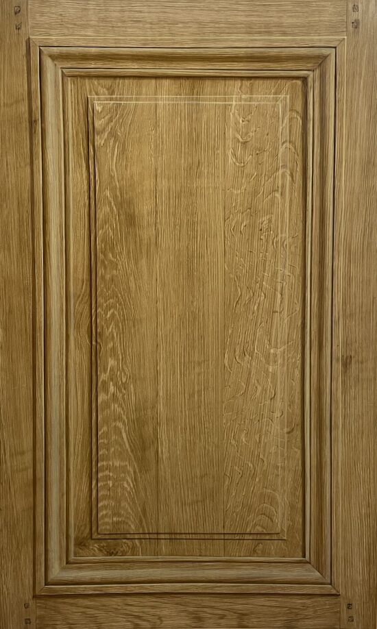 Chêne et fausses moulures technique à l'huile sur calque 62x102